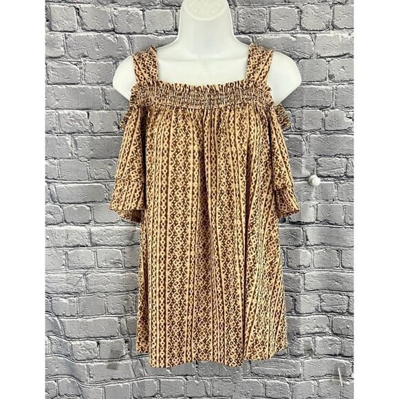 Chico's Tops - Chico's Size 2 Tribal Swirls Cold-Shoulder Top L 12